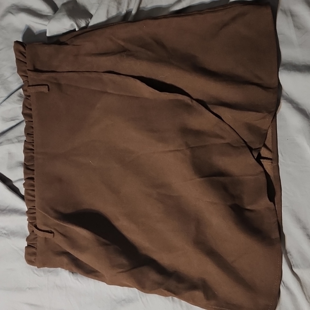 Brown corduroy skirt size large
